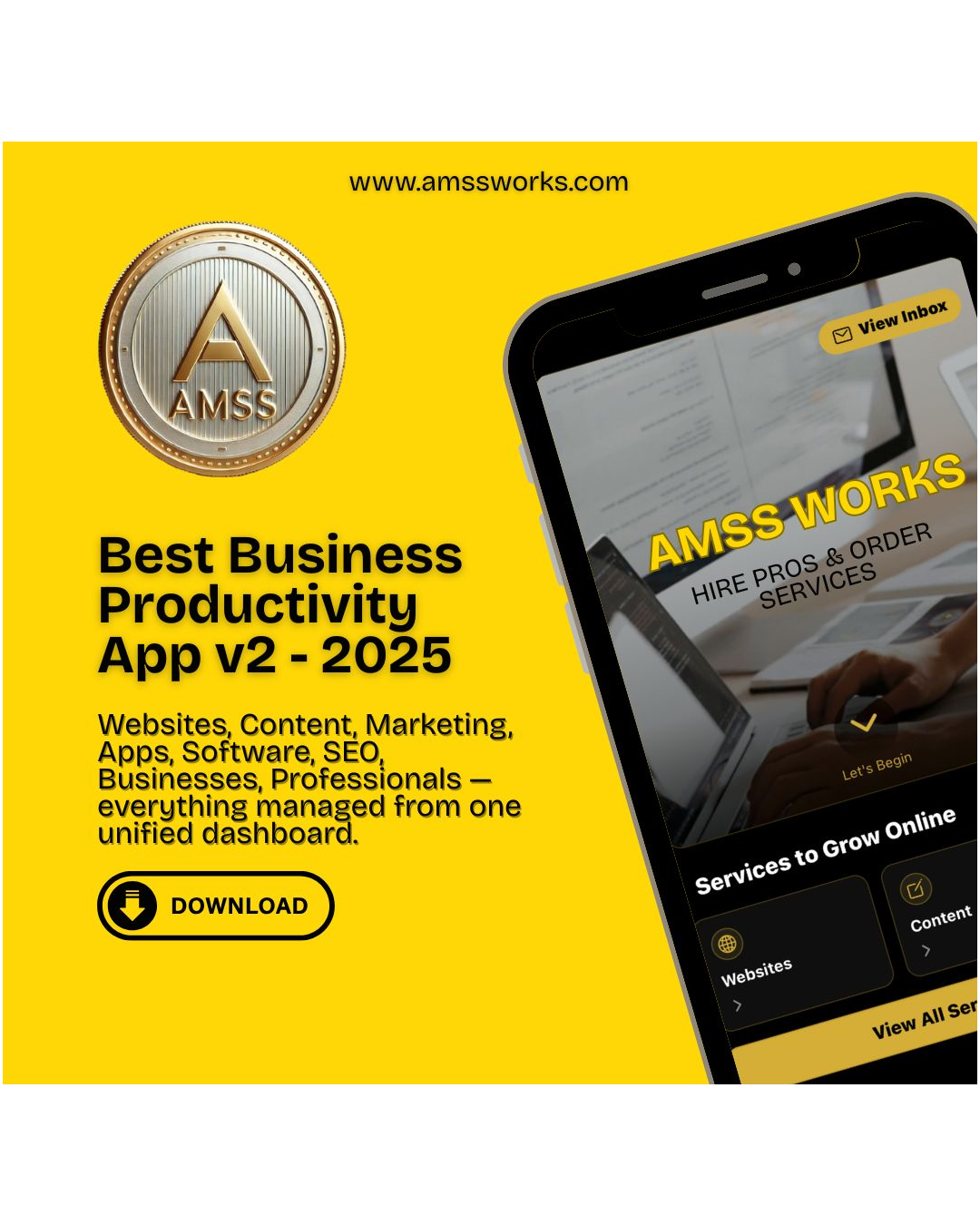 AMSS WORKS App Launch Announcement