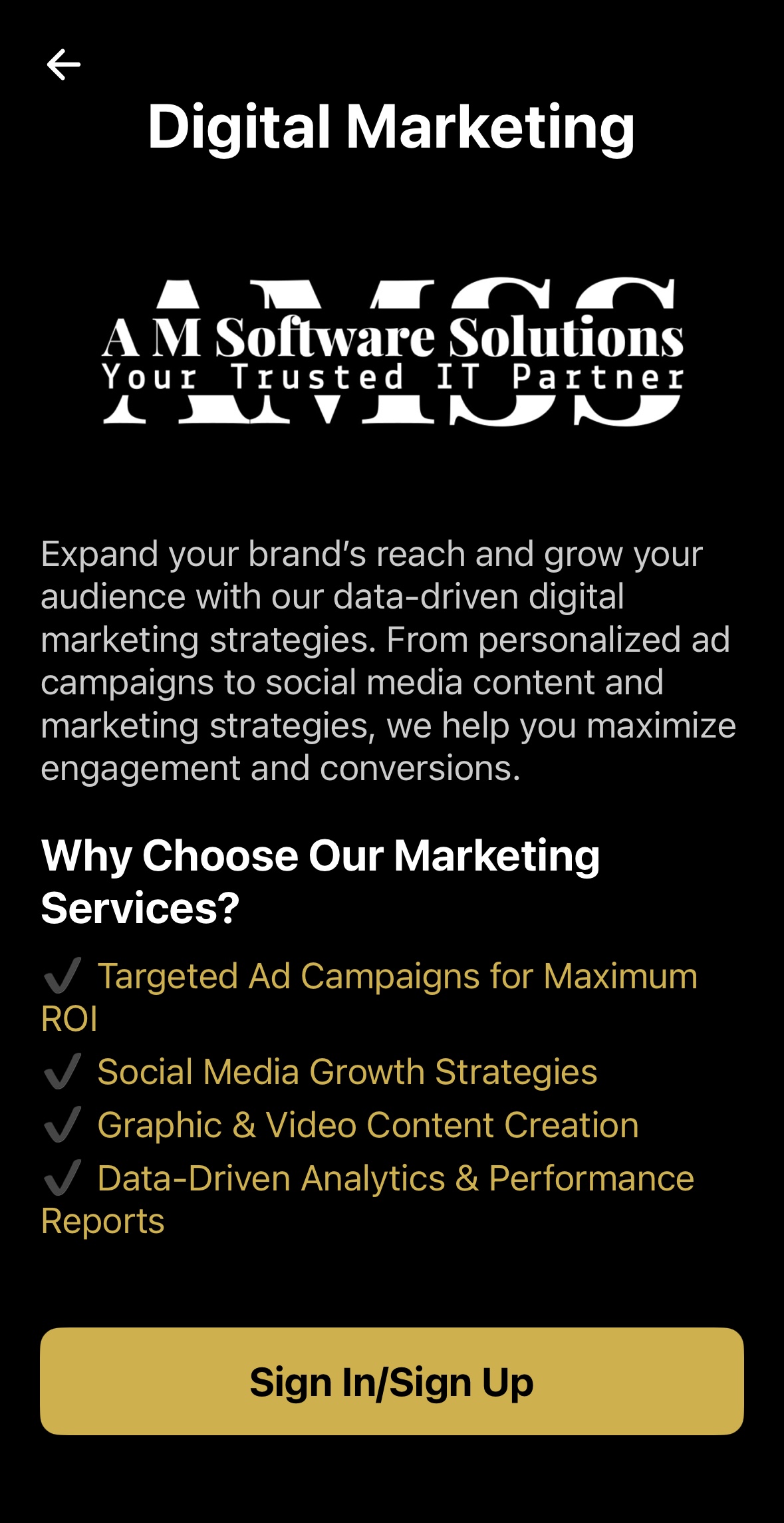 Screenshot 11 - AMSS WORKS Digital Marketing Service Page