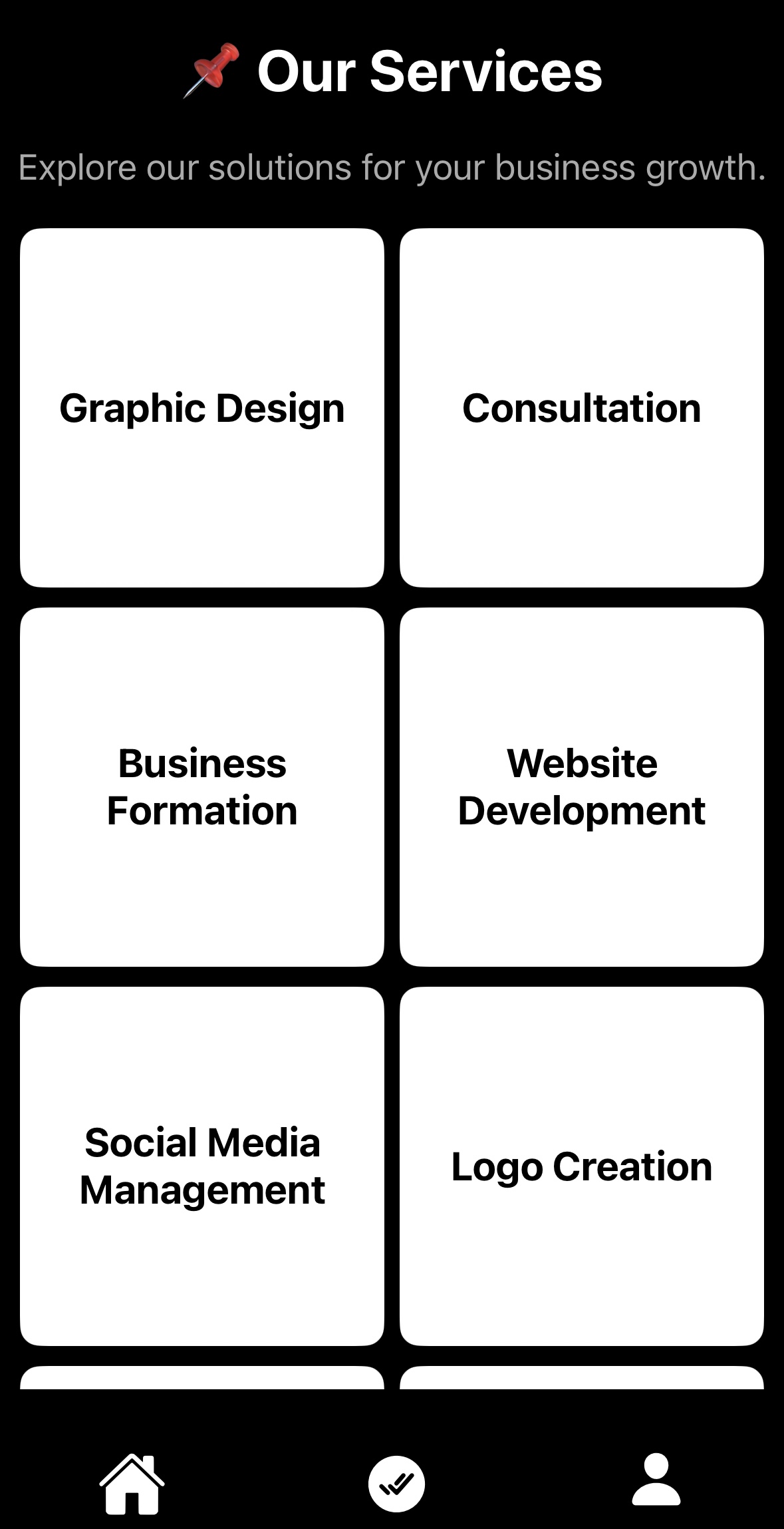 Screenshot 4 - AMSS WORKS Services Page