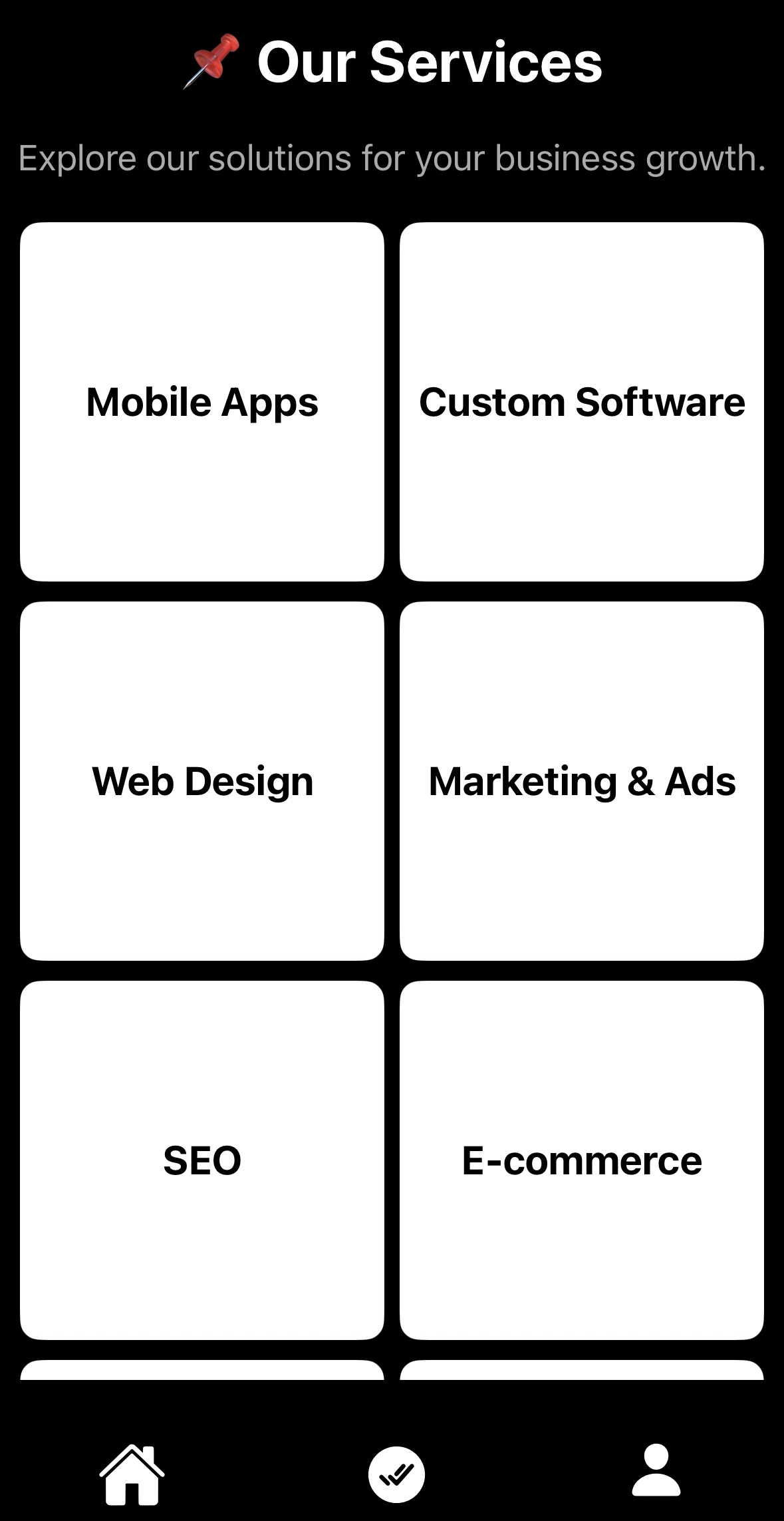 Screenshot 5 - AMSS WORKS Services Page